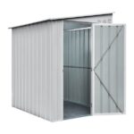 KOVINSKA VRTNA HIŠKA GLOBEL LEANTO 56 SREBRNA Š145 X G172 X V204 CM - slika 2